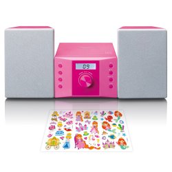 Lenco MC-013PK Système stéréo portable Numérique 4 W FM Rose Lecture de MP3
