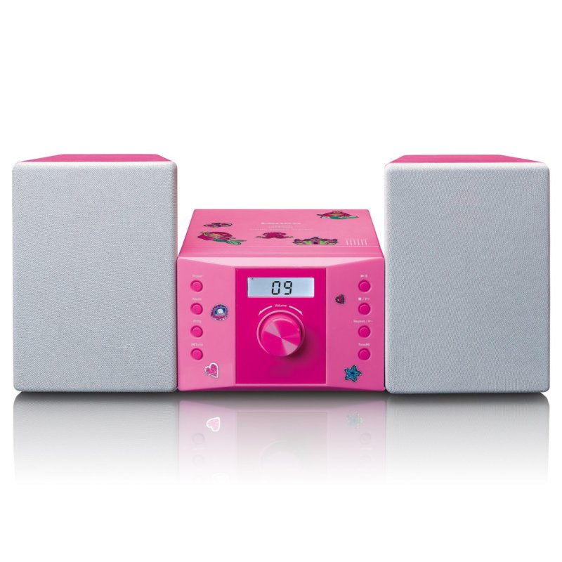 Lenco MC-013PK portable stereo system Digital 4 W FM Pink MP3 playback