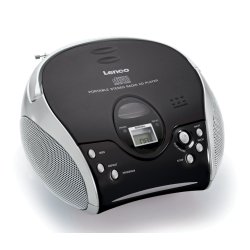 Lenco SCD-24 Numérique FM Noir, Argent Lecture de MP3