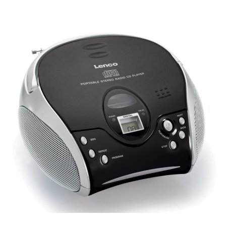 Lenco SCD-24 Numérique FM Noir, Argent Lecture de MP3