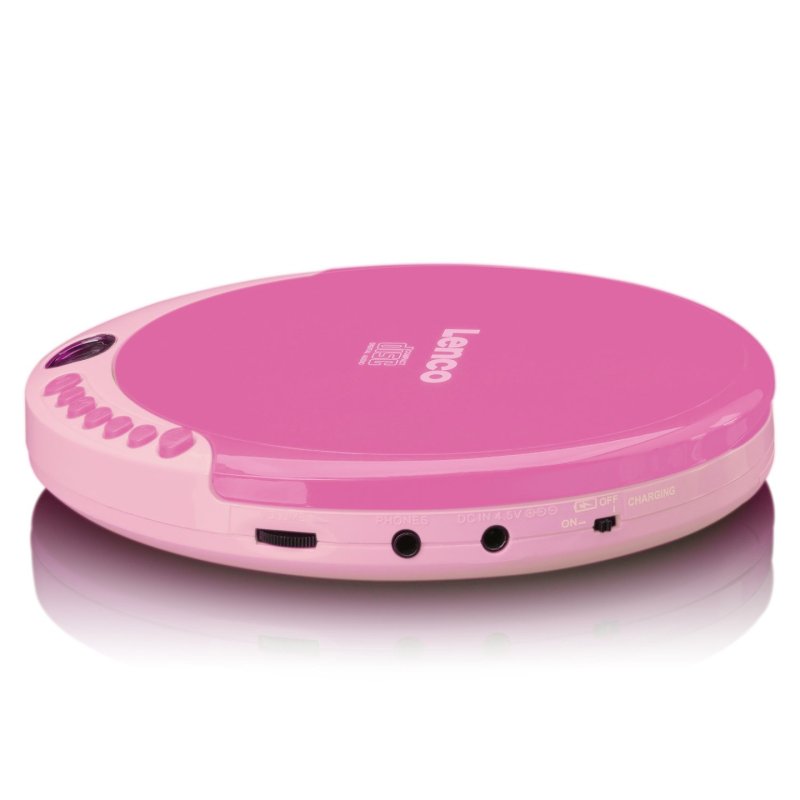 Lenco CD-011 Portable CD player Pink