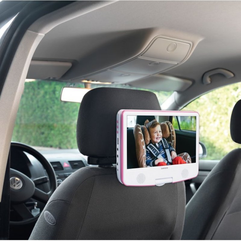 Lenco DVP-910 Portable DVD player Convertible 22.9 cm (9") Black, Pink