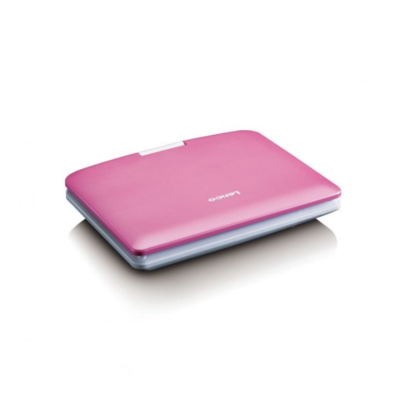 LENCO DVP-910 9" DVD-Player USB & KfZ-Halterung. pink/wei