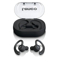 Lenco EPB-460BK headphones/headset True Wireless Stereo (TWS) Ear-hook Sports Micro-USB Bluetooth Black