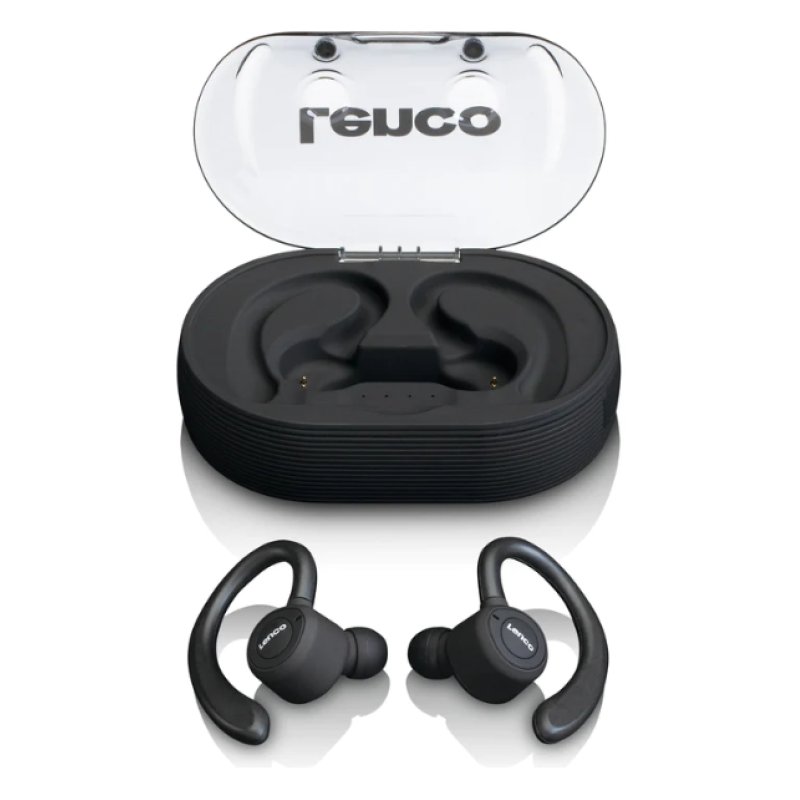 Lenco EPB-460BK écouteur/casque Écouteurs True Wireless Stereo (TWS) Crochets auriculaires Sports Micro-USB Bluetooth