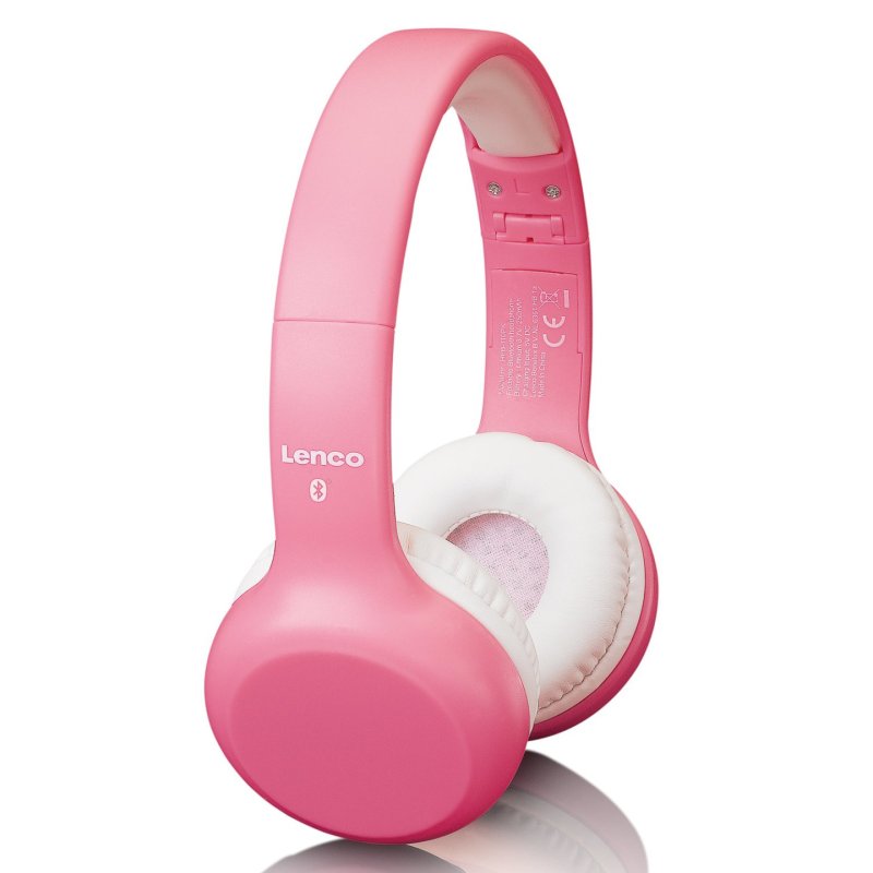 LENCO HPB-110PK - Faltbare Bluetooth-Kopfhrer fr Kids. pink