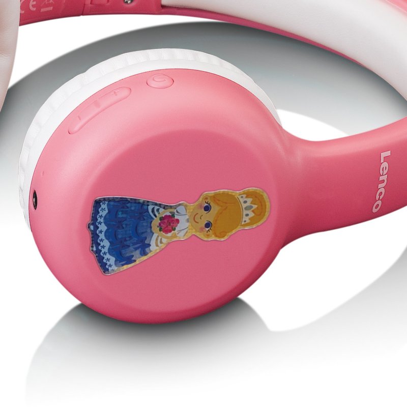 Lenco HPB-110PK Casque Avec fil &sans fil Arceau Micro-USB Bluetooth Rose