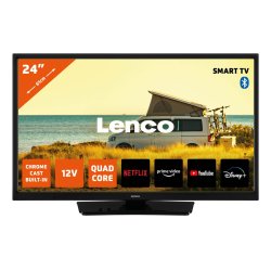 Lenco LED-2463BK (V2) 61 cm (24") HD Smart TV Wifi Noir 300 cd/m²