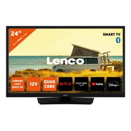 Lenco LED-2463BK (V2) 61 cm (24") HD Smart TV Wifi Noir 300 cd/m²