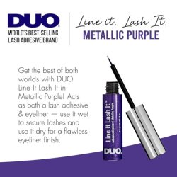 Duo Line It Lash It Adhesive Eyeliner Metallic Purple Waterproof Long