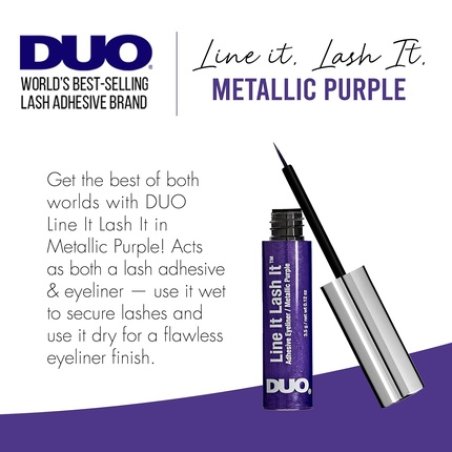 Duo Line It Lash It Adhesive Eyeliner Metallic Purple Waterproof Long