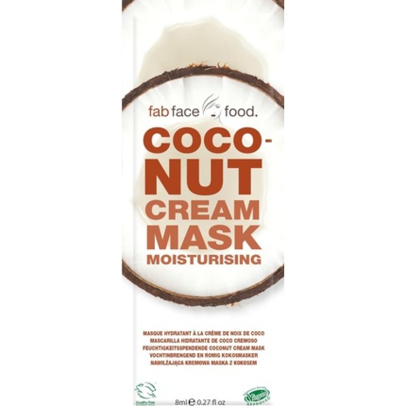 Fab Face Food Coconut Cream Mask Moisturizing 8ml