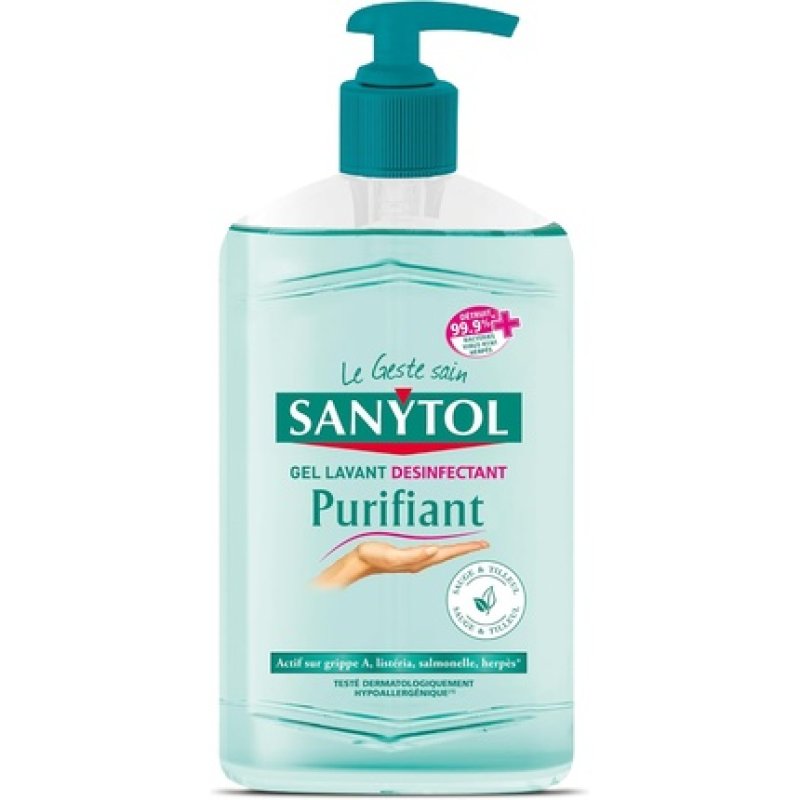 Sanytol Disinfectant Hand Wash Gel Sage and Linden 250ml