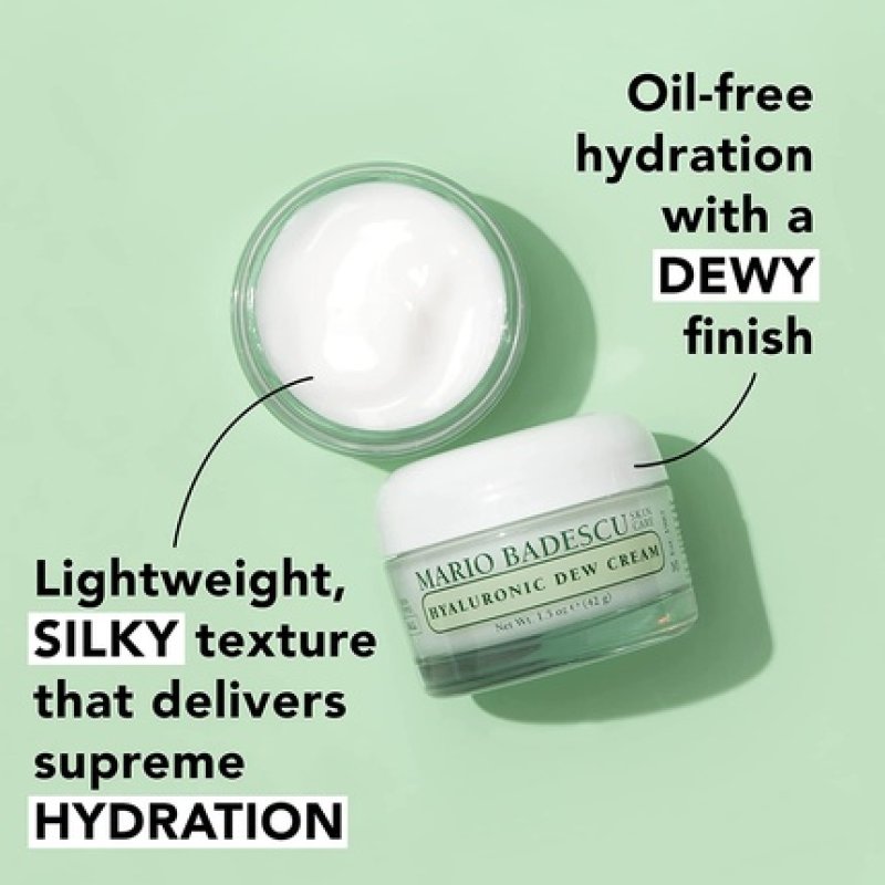 Mario Badescu Oil Free Hyaluronic Dew Cream with Squalane 1.5oz