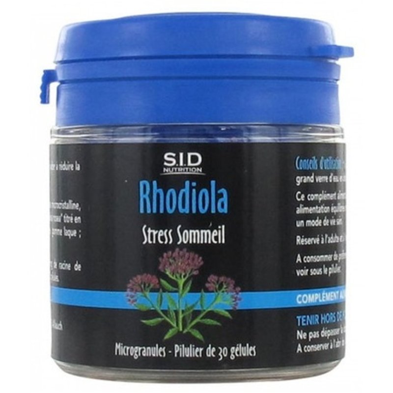 Sid Nutrition Stress-Sleep Rhodiola Dietary Supplement 30 Capsules