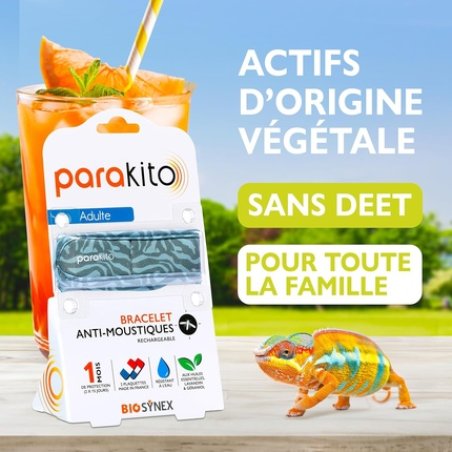 Biosynex Parakito Rechargeable Mosquito Repellent Bracelet