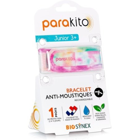 Parakito Anti-Mosquito Bracelet Rechargeable Tie Dye for Kids