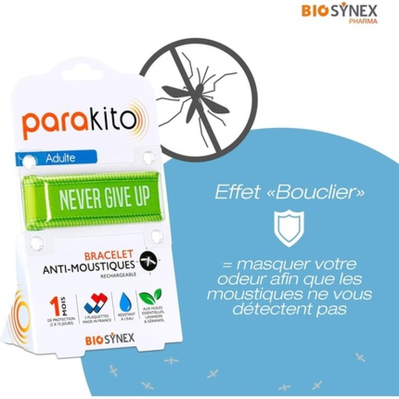 Biosynex Parakito Rechargeable Mosquito Repellent Bracelet