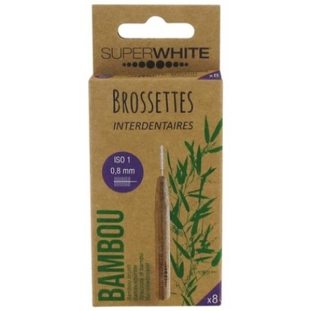 Superwhite 8 Interdental Brushes - Naturally Antibacterial