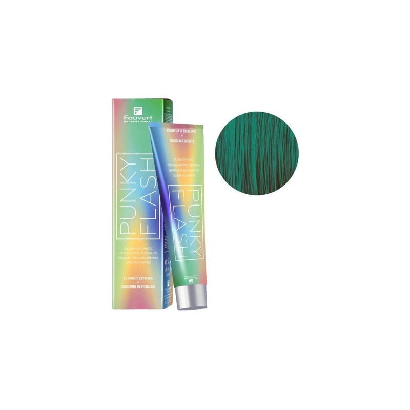 Fauvert Punky Flash Green Hair Color - 100ml
