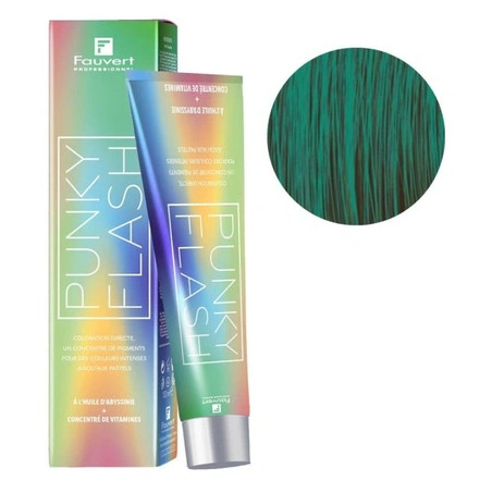 Fauvert Punky Flash Green Hair Color - 100ml