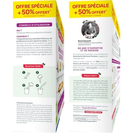 Superdiet Maria Thistle Bio 20 Ampoules - Pack of 30