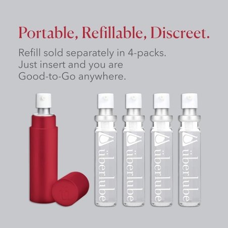 Überlube Premium Lubricant Travel Set with Vitamin E 15ml Red