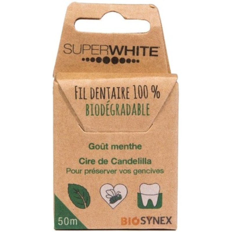 Superwhite Biodegradable Dental Floss 50m