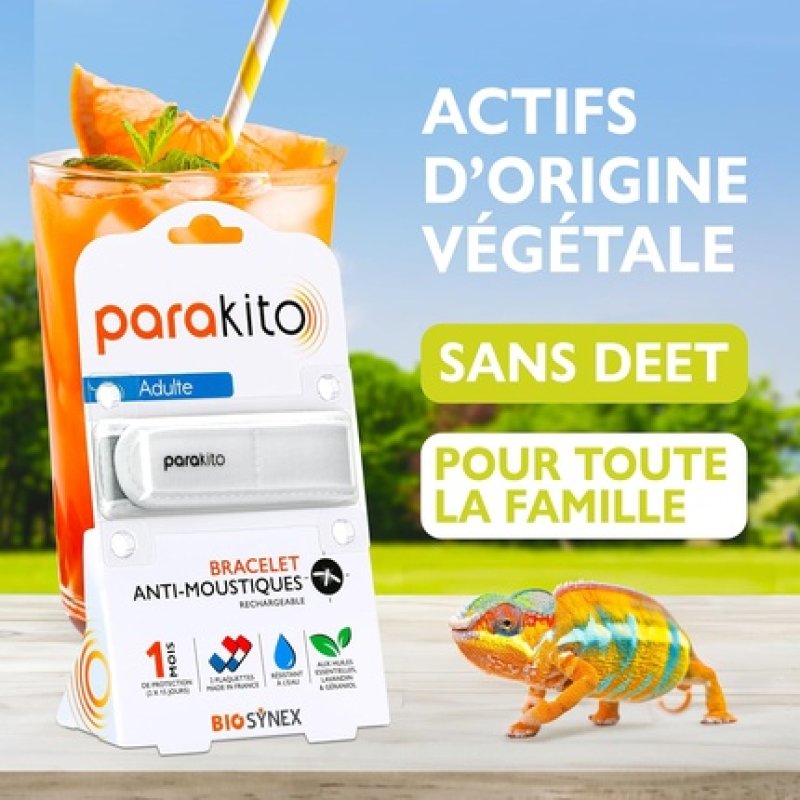 Biosynex Parakito Rechargeable Mosquito Bracelet