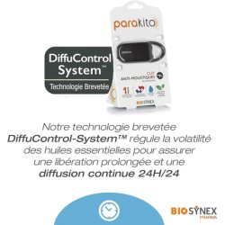 Biosynex Parakito Rechargeable Mosquito Clip with 2 Refills