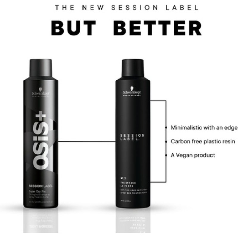 Schwarzkopf Osis Session Label Strong Hold Hairspray 300ml