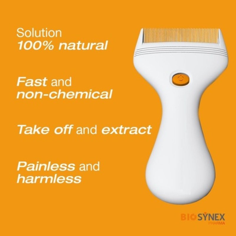 Zap'x Electronic Lice Comb 100% Natural Solution Safe & Painless