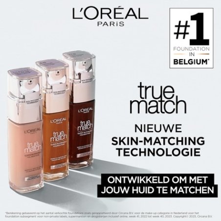 L'Oréal Paris True Match Liquid Foundation with Hyaluronic Acid and SPF 30ml 10R Espresso