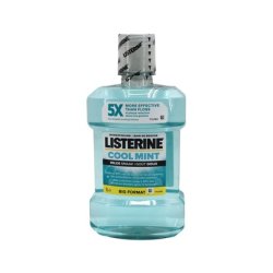 Listerine Mouthwash Cool Mint 1 Liter - Fresh Breath And Oral Care