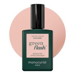 Manucurist Green Flash Transparent UV Nail Polish Old Rose Hema