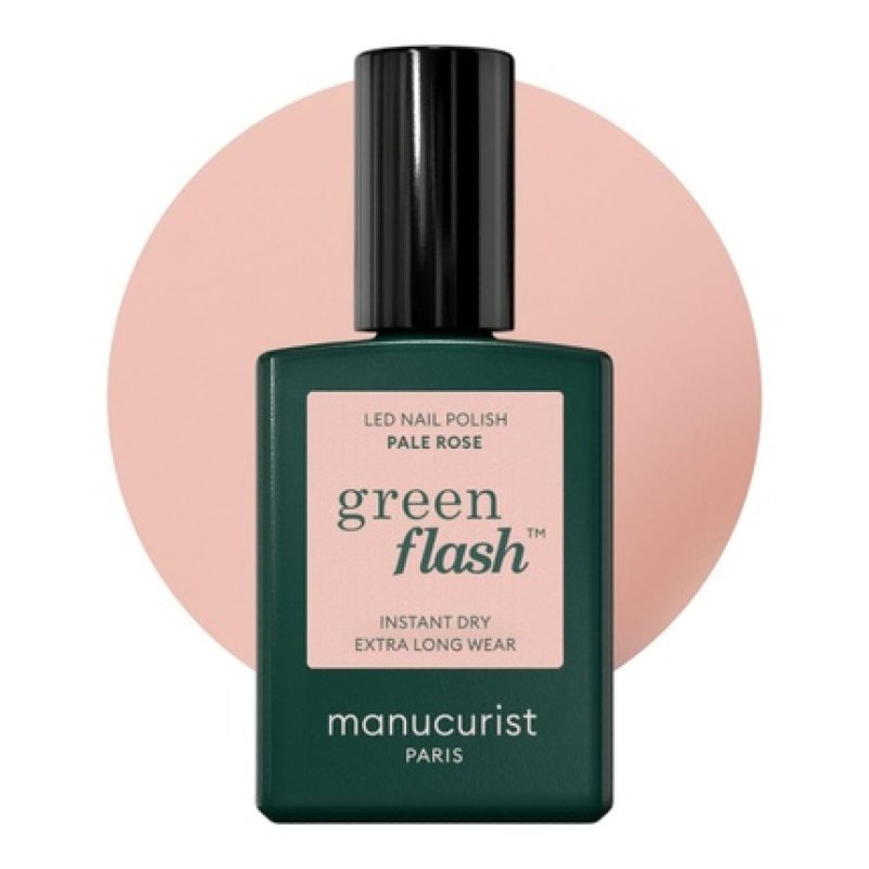 Manucurist Green Flash Transparent UV Nail Polish Old Rose Hema