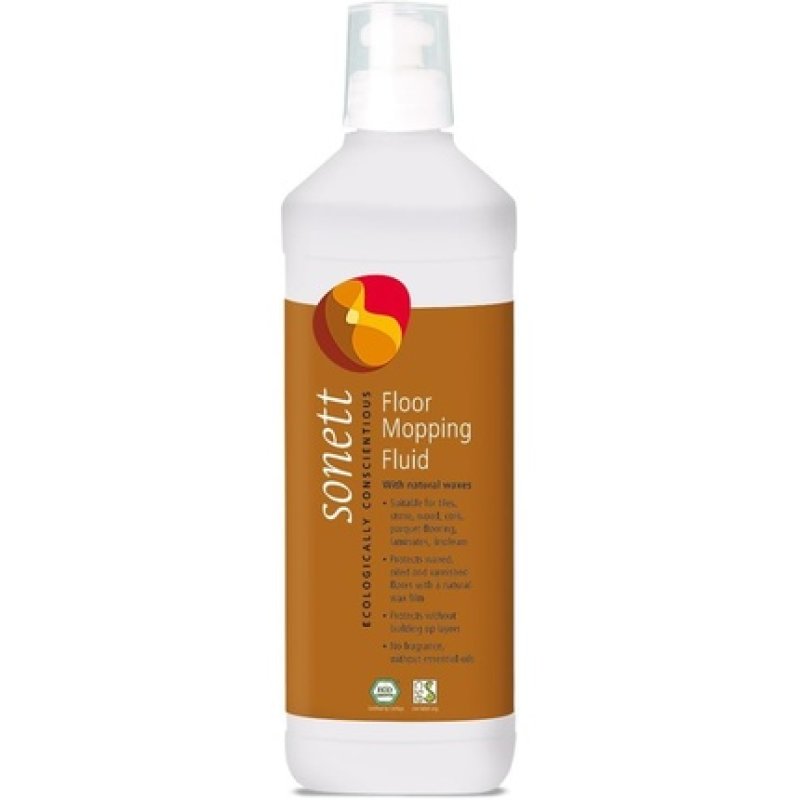 Sonett Organic Floor Cleaner Protects Waxed Oiled Varnished Floors Natural Wax Film 17 fl oz