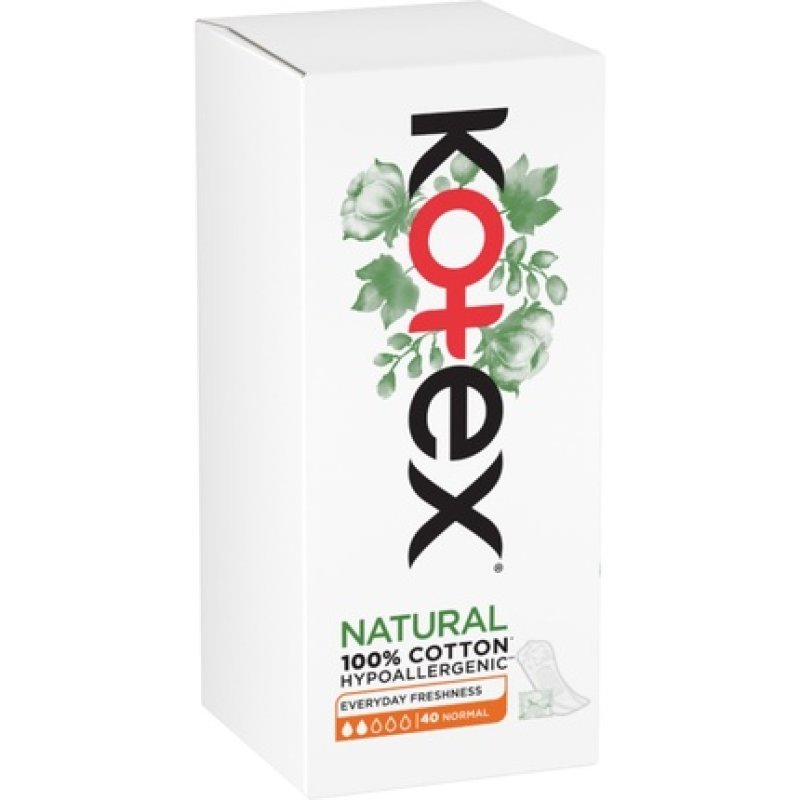 Kotex Liners Natural Normal 40