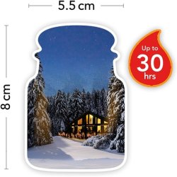 Yankee Candle Small Jar Scented Candle Candlelit Cabin Alpine Christmas Collection Up to 30 Hours Burn Time
