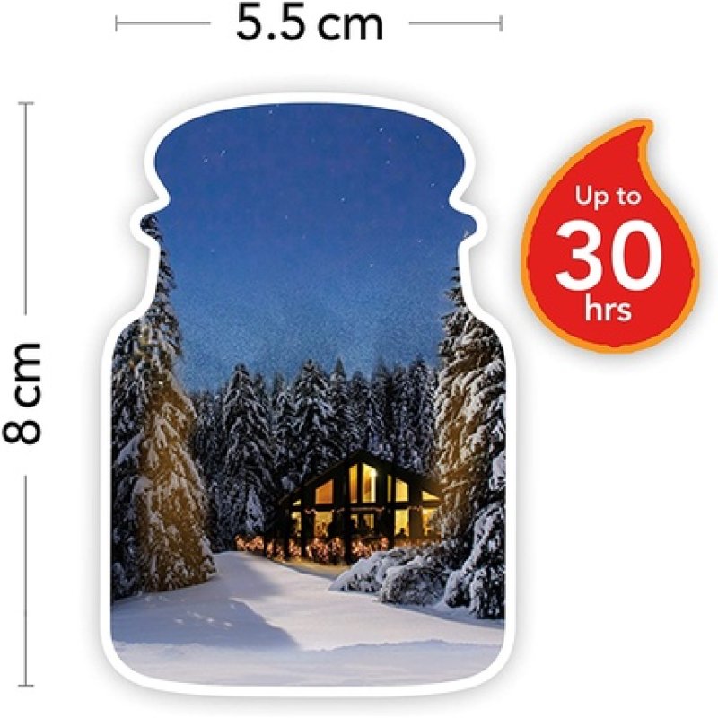 Yankee Candle Small Jar Scented Candle Candlelit Cabin Alpine Christmas Collection Up to 30 Hours Burn Time