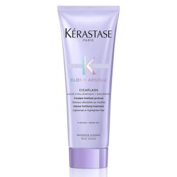 Kérastase Blond Absolu Care Routine with Shampoo, Conditioner & Heat Protectant for Blonde Hair - Bain Lumière 80ml,