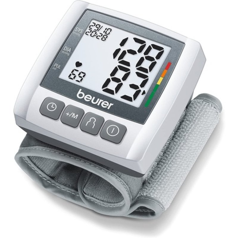 Beurer BC 30 Wrist Blood Pressure Monitor Gray-White