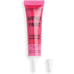 Makeup Revolution London Artist Collection Artist Face and Body Paint Pink Jelly Formula Ready To Use 15ml
