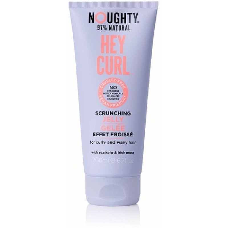 Noughty Hey Curl Wave Hello Scrunching Jelly 97% Natural Sulphate Free Vegan Haircare 200ml