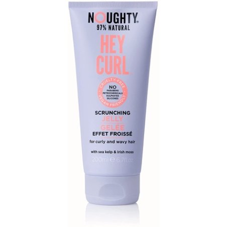 Noughty Hey Curl Wave Hello Scrunching Jelly 97% Natural Sulphate Free Vegan Haircare 200ml