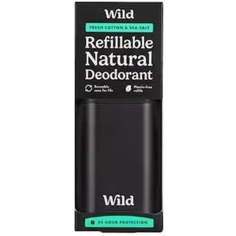 Wild Deodorant Natural Refillable Vegan Eco-Friendly Aluminium Free Long Lasting Protection 100% Natural Ingredients