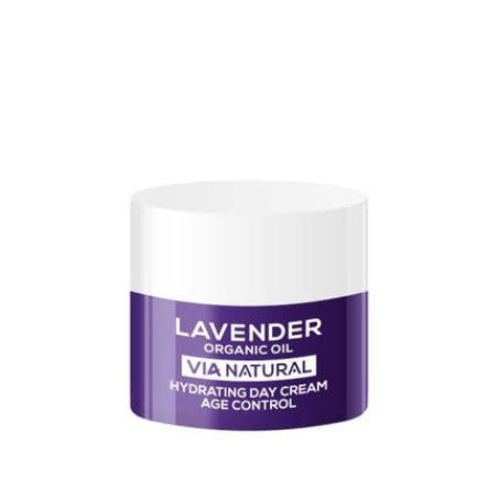 Biofresh Cosmetics Via Natural Lavender Day Cream with Lavender Oil and Creatine Face Cream for Men and Women Skincare