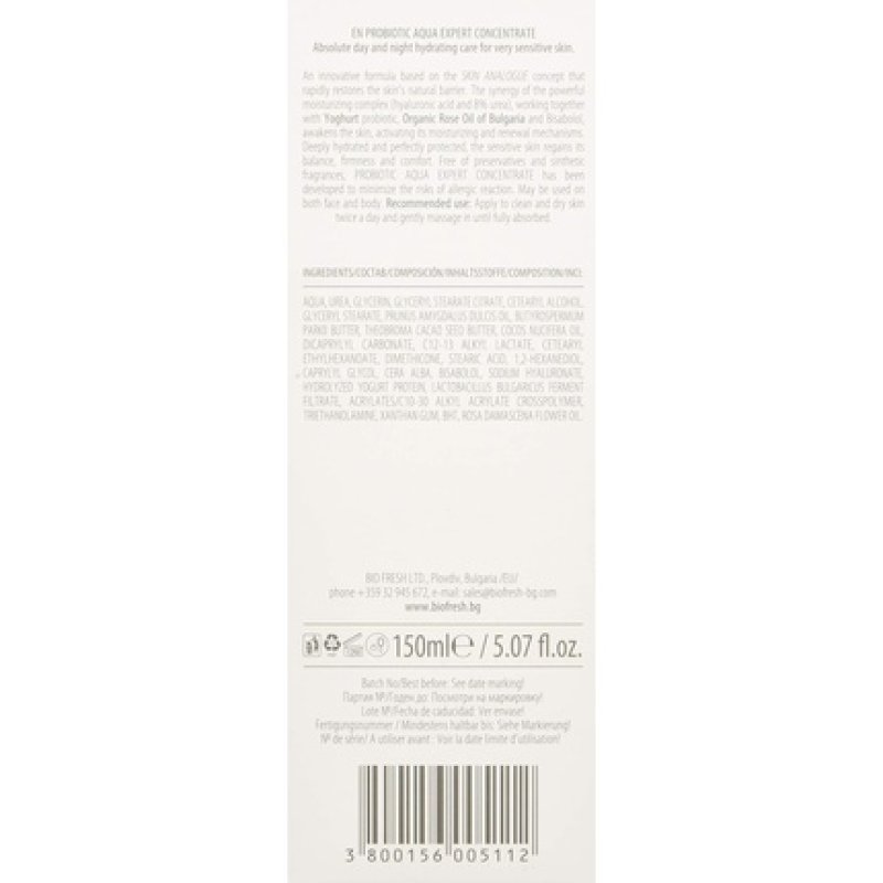 Biofresh Probiotic Aqua Expert Concentrate with Organic Rose Oil