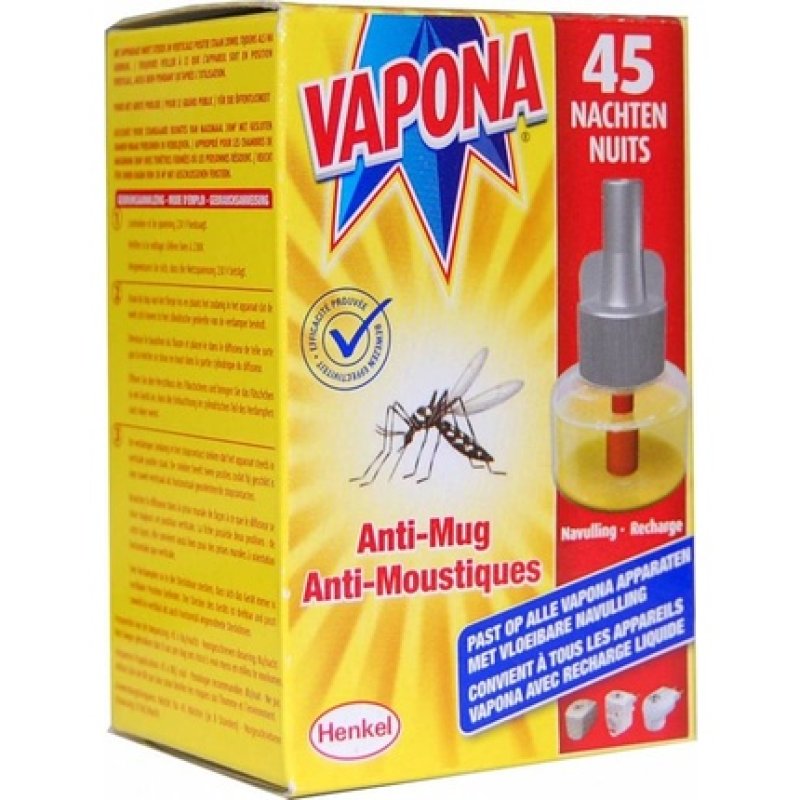 Vapona Anti Mosquito Plug Refill - Insect Control - 45 Nights