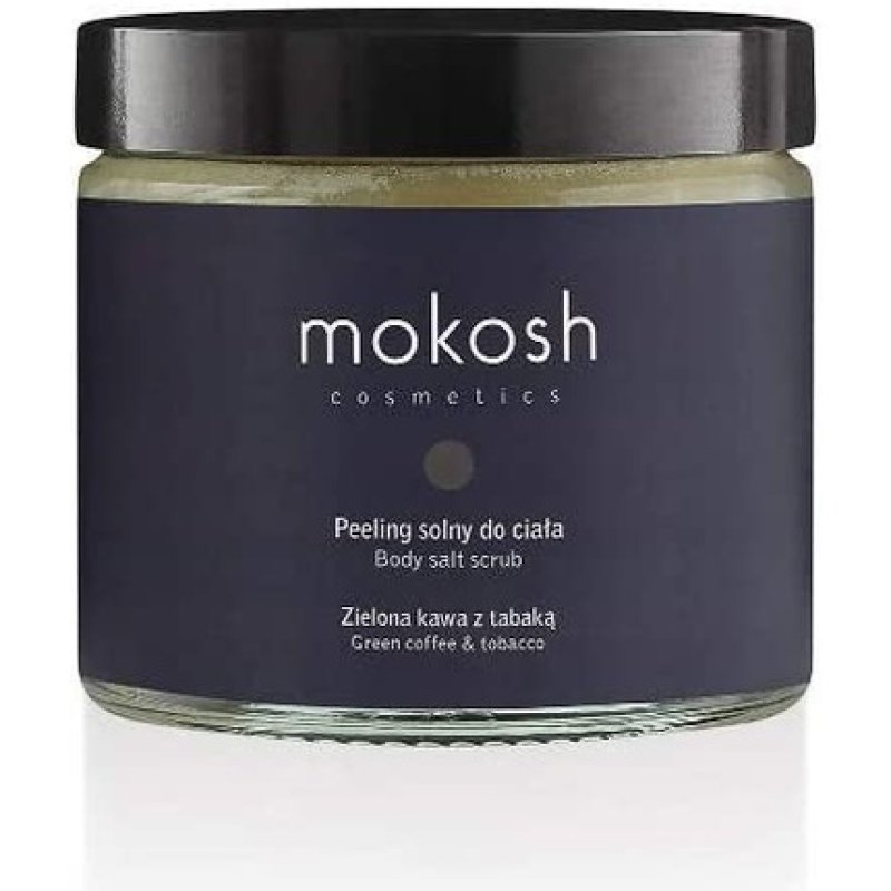Mokosh Peeling Solny Do Ciała Zielona Kawa Z Tabaką 300g